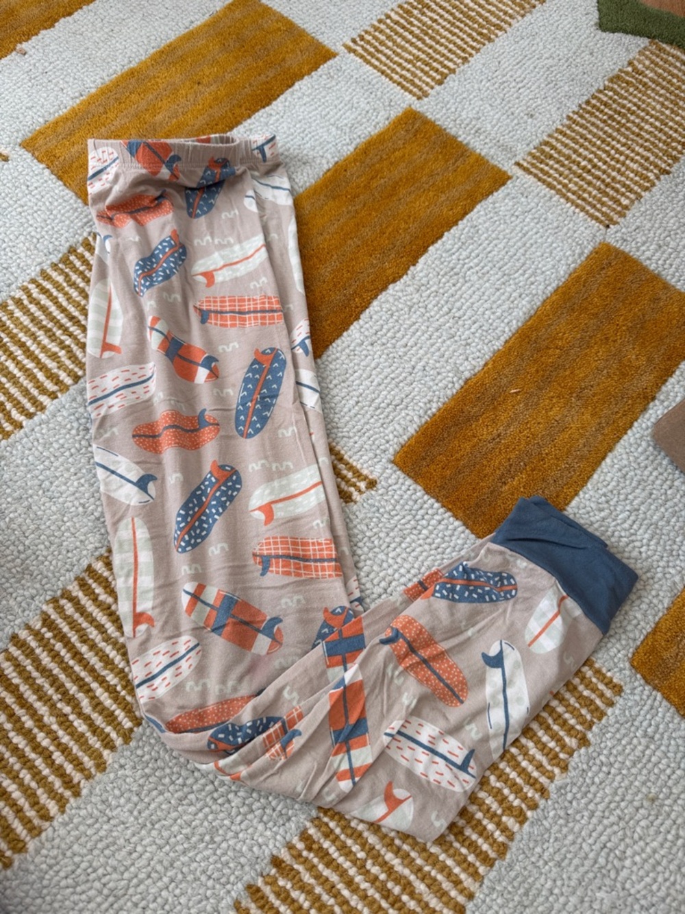 Sweet bamboo surf board pajama bottoms size unisex 12